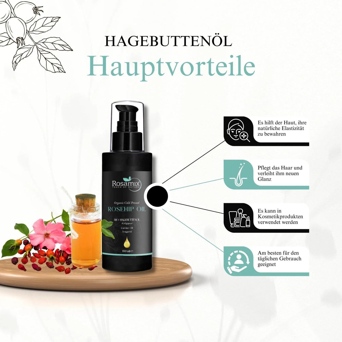 Bio Hagebuttenöl Kaltgepresst-4